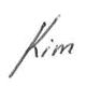 handwritten signature of the name Kim