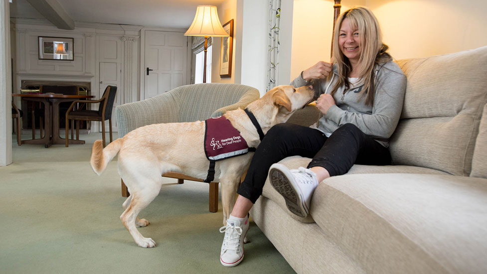 lisa dower and hearing dog kelly