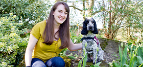 Clare and her hearing dog Molly