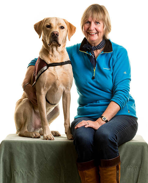 Meg and hearing dog Sparky