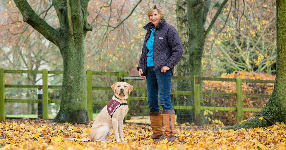 Meg and hearing dog Sparky