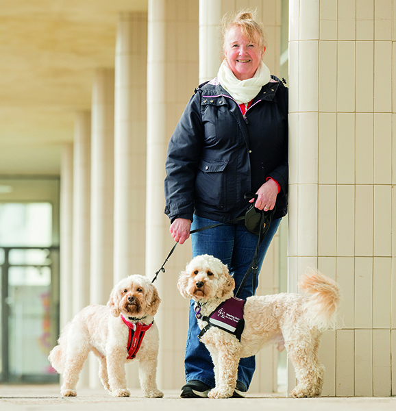 Janice out and about with Marti (left) and Humphrey