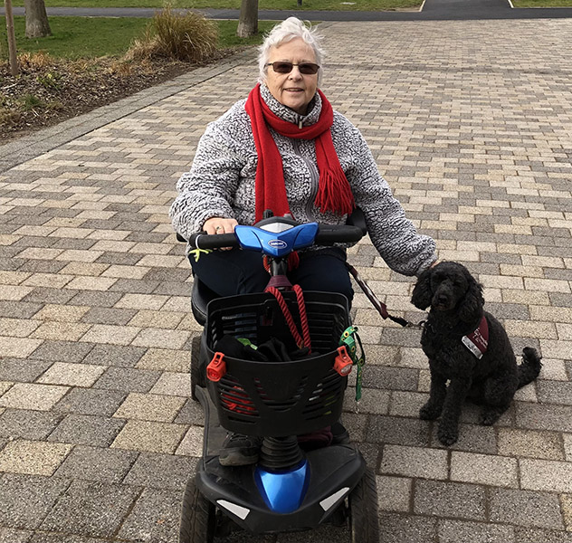 Carole and her hearing dog Jack