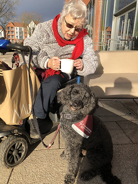 Carole and her hearing dog Jack