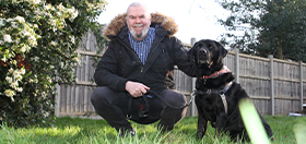 black Labrador sound support dog Garry Bushell