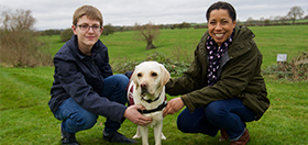 hearing dog Labrador Rosie deaf child Oscar Williamson