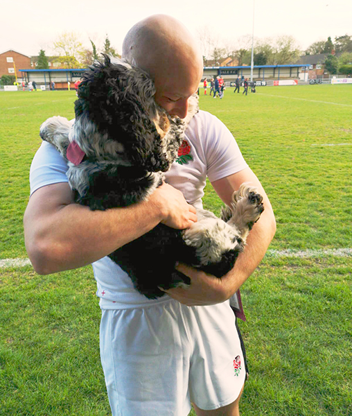 Graham and Jovi after an England match