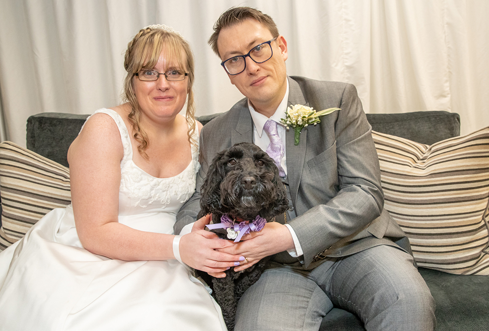 Kirsten, Matthew and cockapoo Pickle