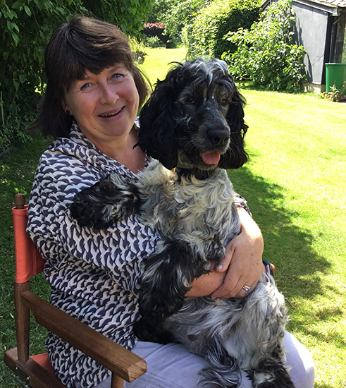 Margo and her hearing dog Linus